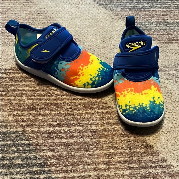 Speedo Kids Water Shoes - Blue and Yellow - Picture 1 of 8